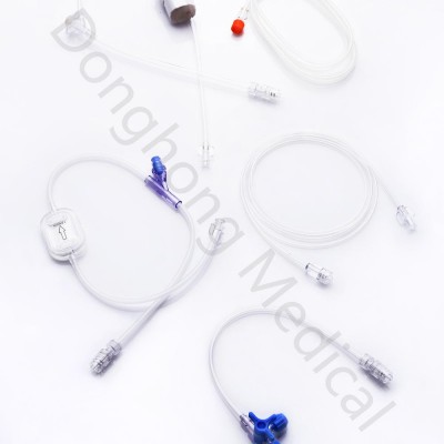 Disposable Medical PVC Extension Connecting Tube With ISO CE Certificate